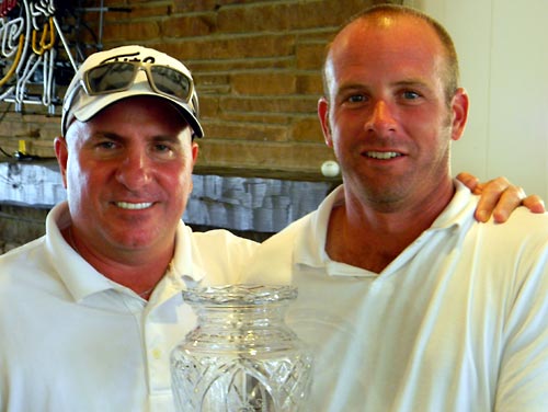 Crewse and Larizza with the Trophy