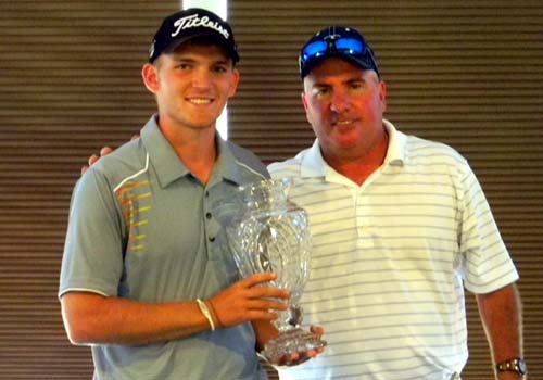 Tarter Larizza Trophy 2012 Nathan Tarter and Kevin Larizza with the 2012 Chippewa Championship Trophy