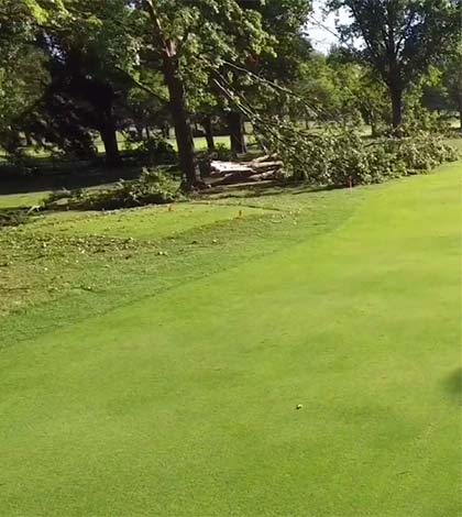 Oberlin Golf Club storm damage Sep 10 2016