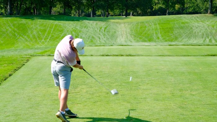 A player tees of at the 2017 Kiely Cup Rd 1