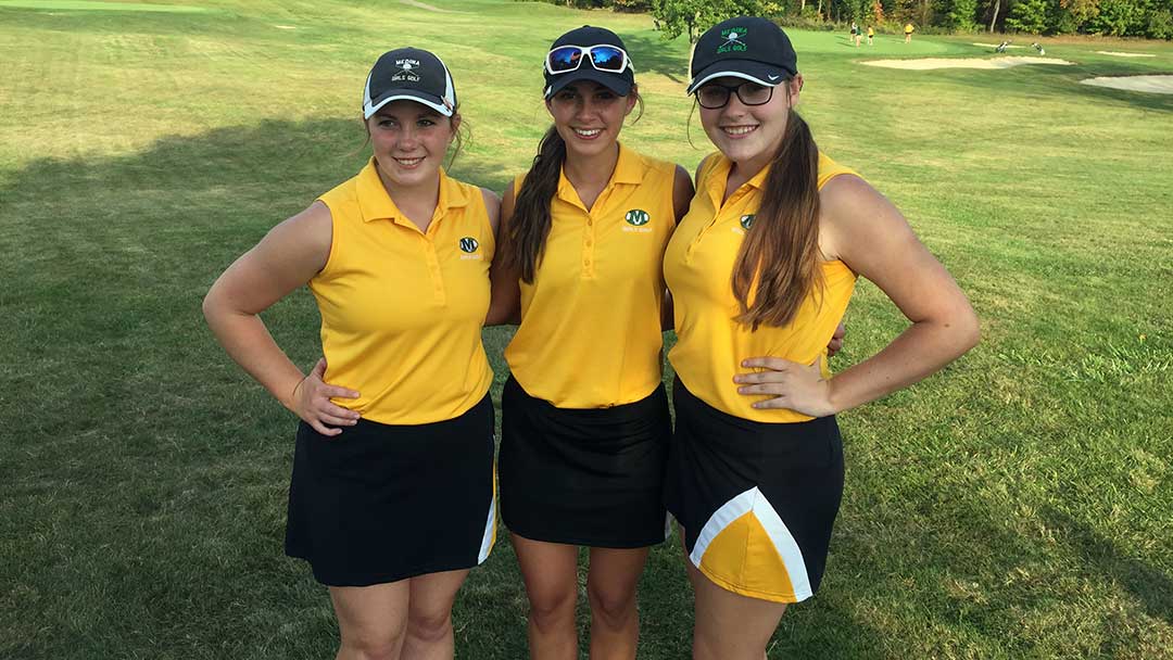2017 Medina Girls Golf: Seniors Rebecca Prandi, Alyssa Drehs, Alex Wiedemann