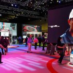 Inside the TaylorMade booth at the 2018 PGA Show in Orlando.