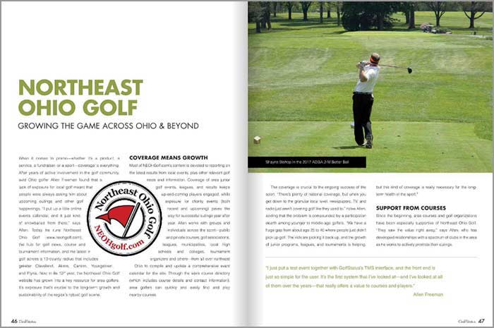 GolfStatus Magazine Player Edition NEOHgolf.com Story page 1