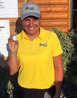 Allie Ksiazka hole in one