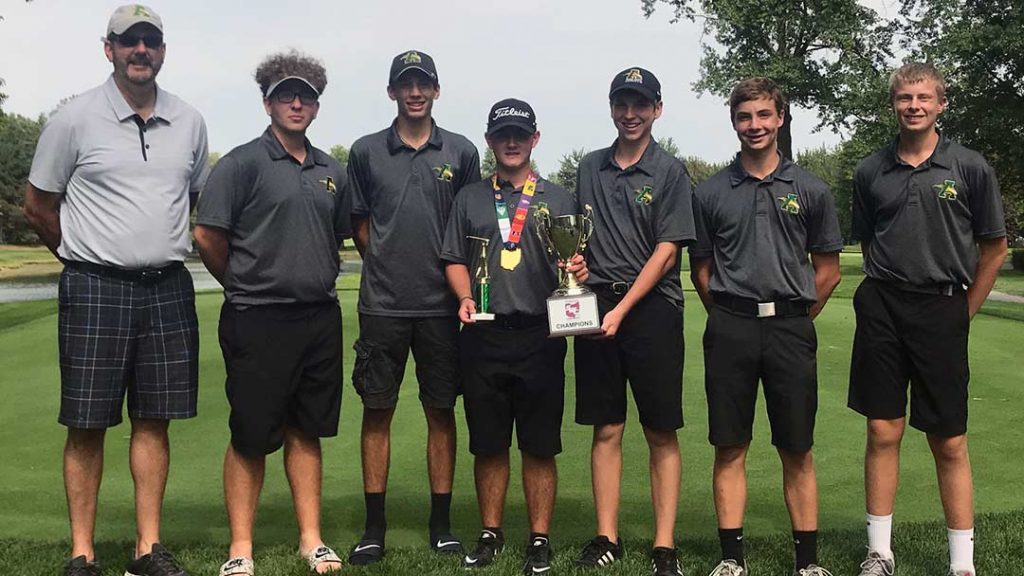 Amherst Boys Golf 2018 Southwest Conference Champs