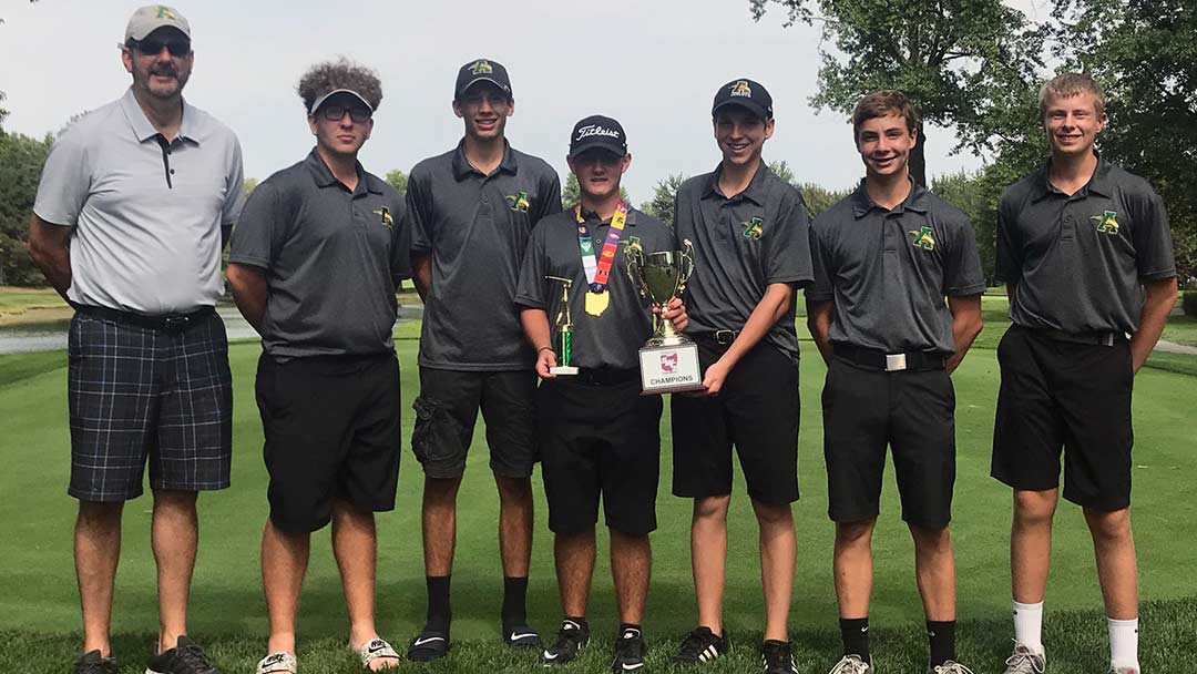 Amherst Boys Golf 2018 Southwest Conference Champs
