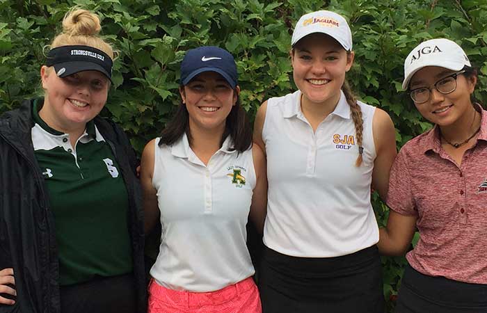 Qualifiers Lauren O’Neill, Rosalyn Friend, Libby Poole, Iris Shin