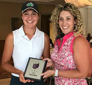 2019 OGGF individual winner Alessandra Goyette of Highland High School with OGGF Vice President Helene D’Andrea