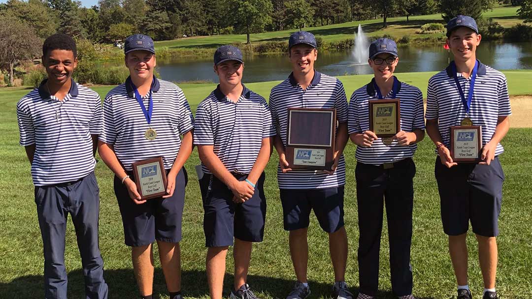 2019 North Coast League champs Hoban Boys Golf Team