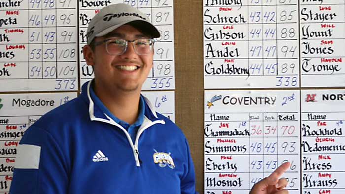 Jaydon Thammachack, Coventry Boys Golf Team, 2019 PTC medalist