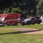 An ambulance at Zoar Golf Club