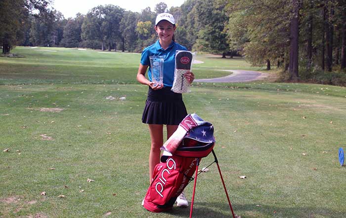 Vanessa Borovilos, 2020 AJGA Mahoning Valley Hospital Association Junior All-Star Girls champion.