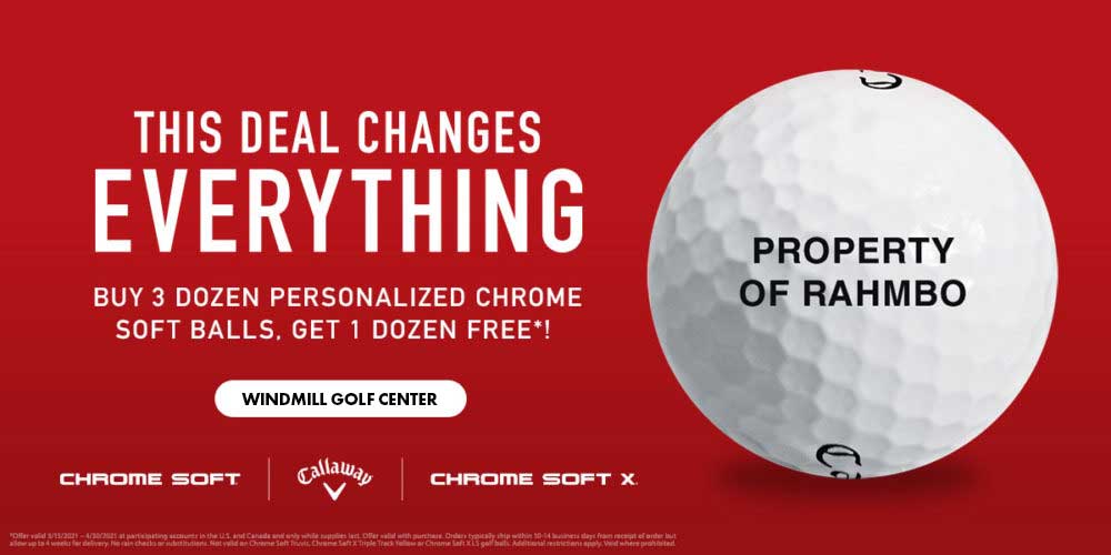 Personalized Golf Balls from Windmill Golf Center