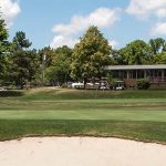 Clubhouse and green at Seneca Golf Course