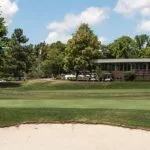 Clubhouse and green at Seneca Golf Course