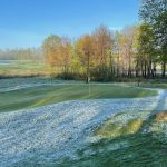 Sand Ridge Club with Snow on May 10, 2021