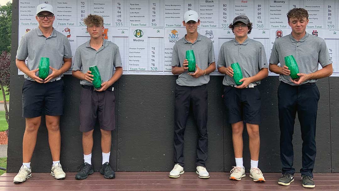 2021 Medina Boys Golf Team, Ursuline Irish Invitational champs