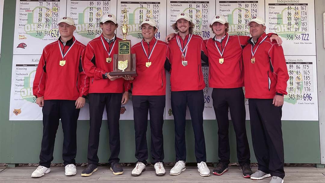 2021 Berlin Hiland Boys Golf Team, 2021 OHSAA D3 State Champions