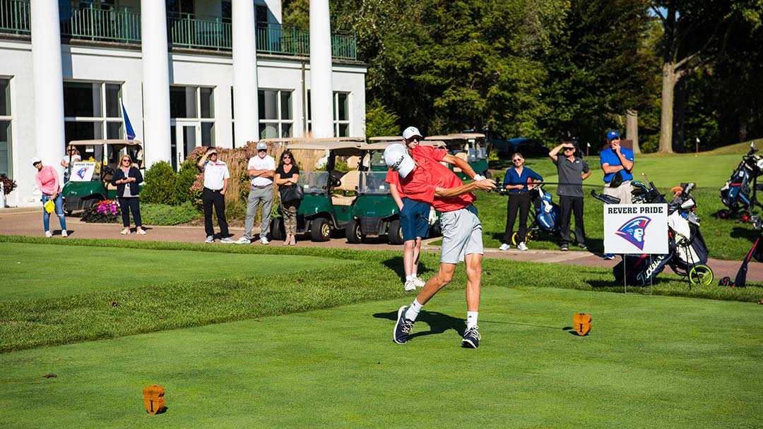 Player tees off at Revere's FNL