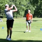 Bryce Daggett of Canfield High School was low shooter Tuesday in the 'Joe' Dickey Electric Greatest Golfer at Mill Creek Golf Course. Photo by Gianna Cicchi.