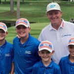 Ernie Els with players from the 2022 Firestone Junior Cup