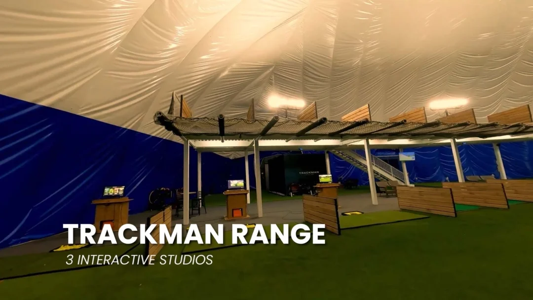 A screen capture from The Golf Dome's 60-second video fly-through.