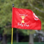 A flag at the Kiely Cup at Canterbury Golf Club