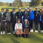 Girls from Medina Highland and Magnificat, 2023 D1 District Championship