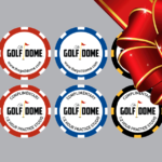 The Golf Dome Holiday 10-Pack Range Pass Poker Chips