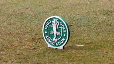 Ohio Golf Association logo tee marker