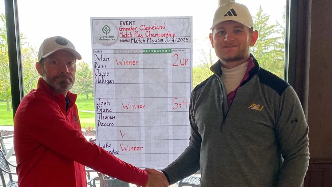 Dylan Dunn (r) 2025 CMG Match Play champion
