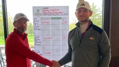 Dylan Dunn (r) 2025 CMG Match Play champion