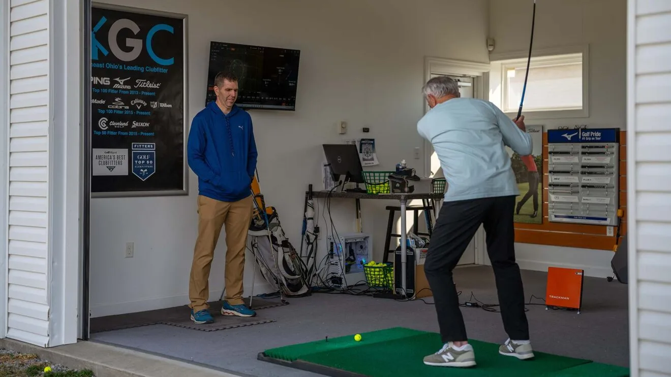 A fitting at Windmill Golf Center