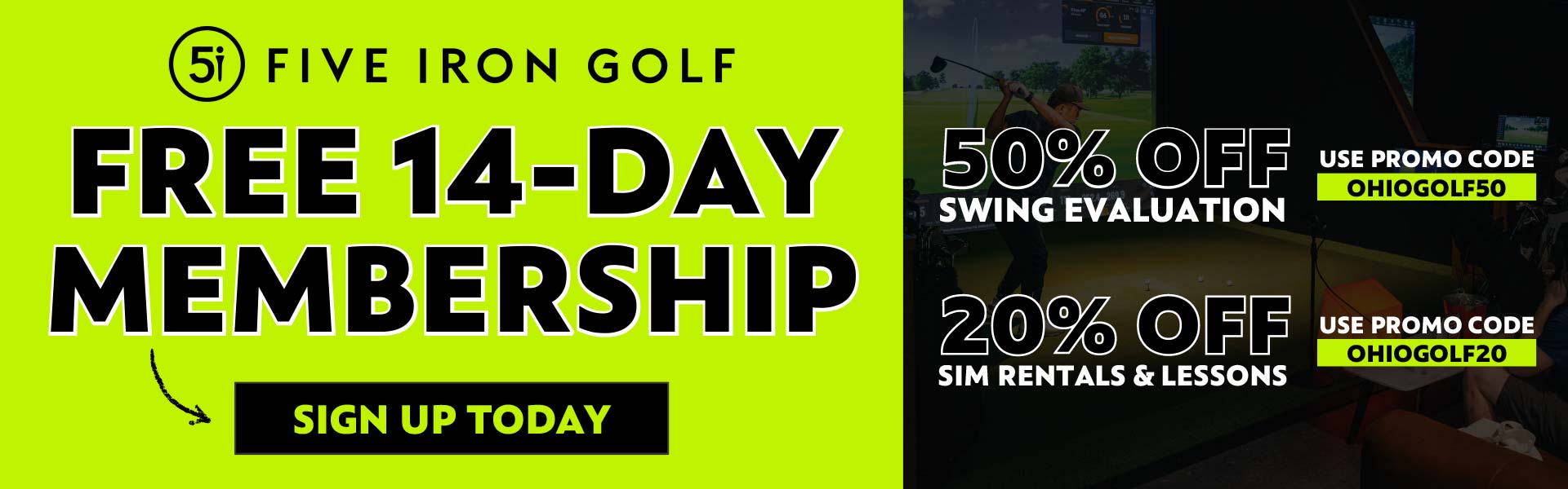 Five Iron Golf Cleveland Free 14 Day Membership