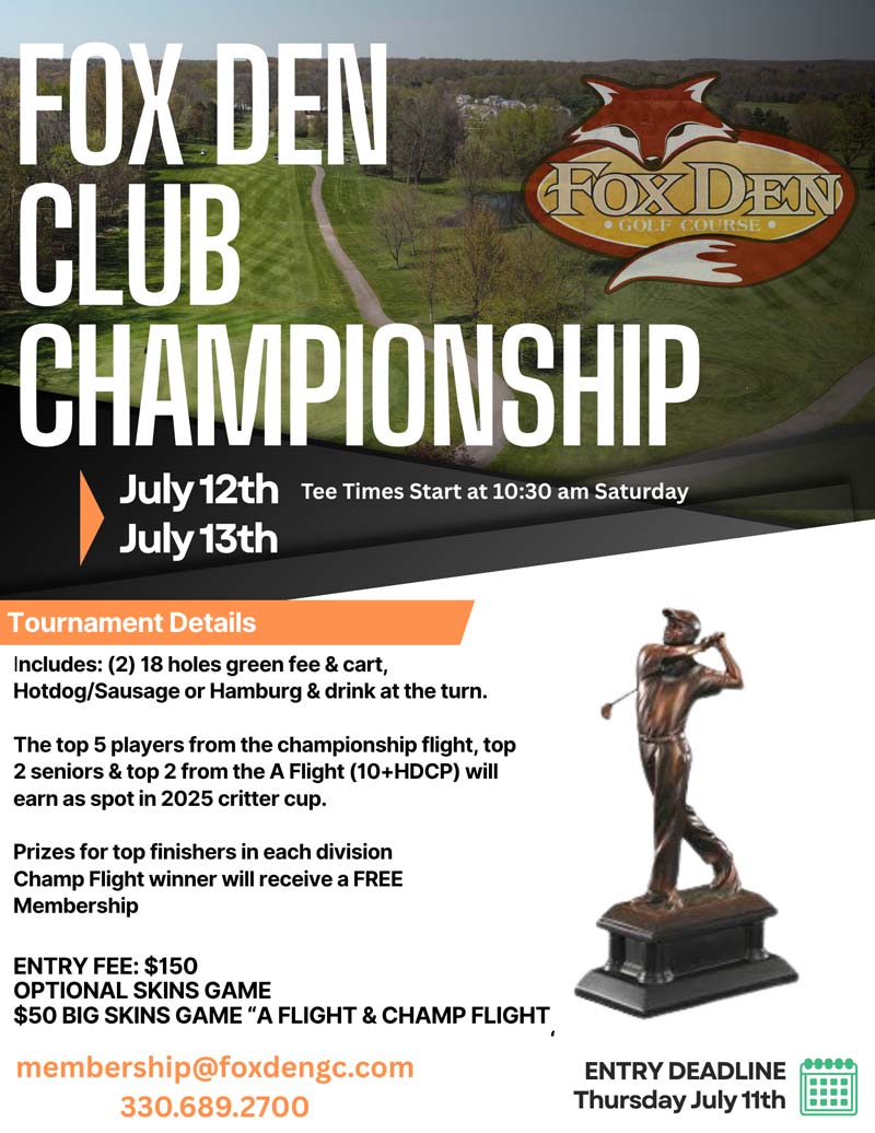 2025 Fox Den Championship flyer