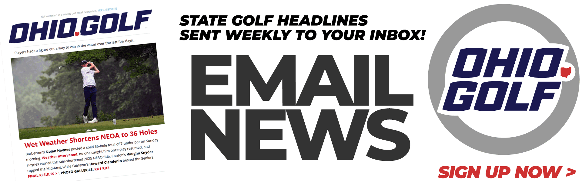 Get the OHIO.GOLF Email Newsletter