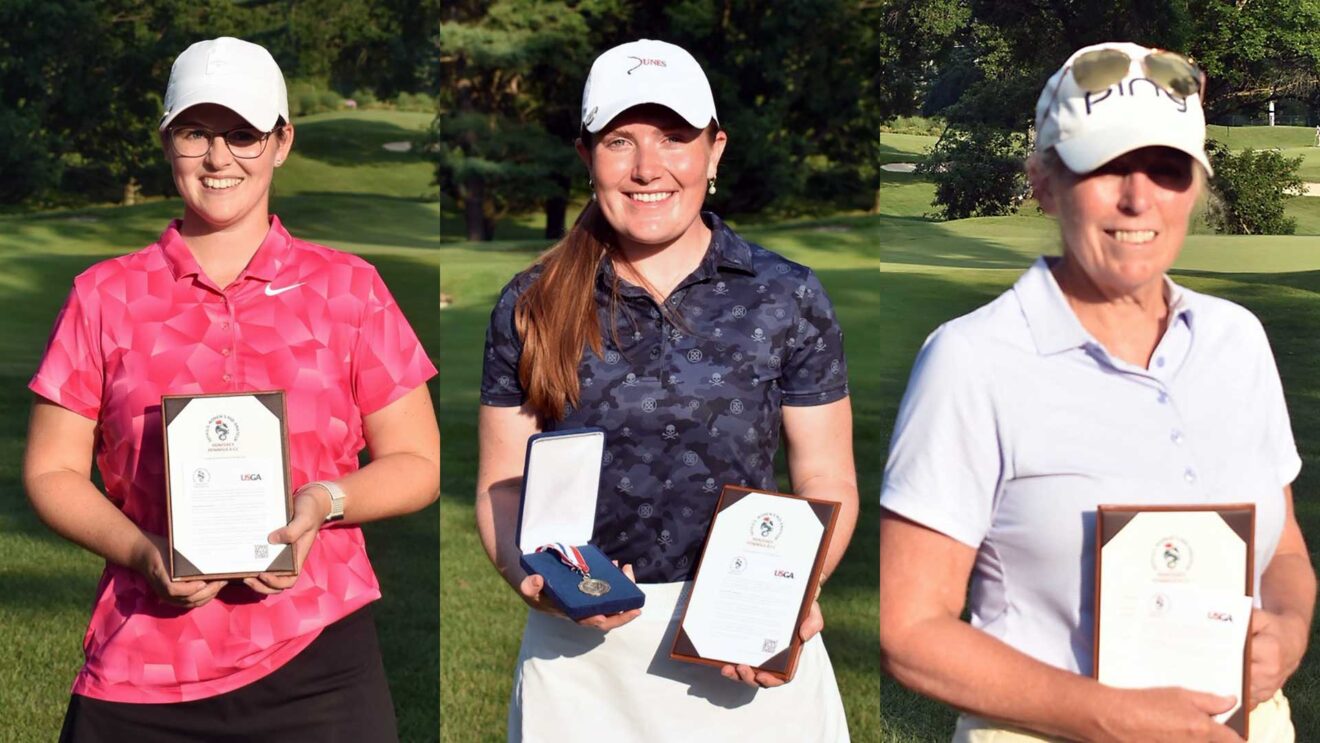 Ellen Castle, medalist Sarah Willis, Martha Leach
