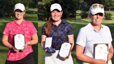Ellen Castle, medalist Sarah Willis, Martha Leach