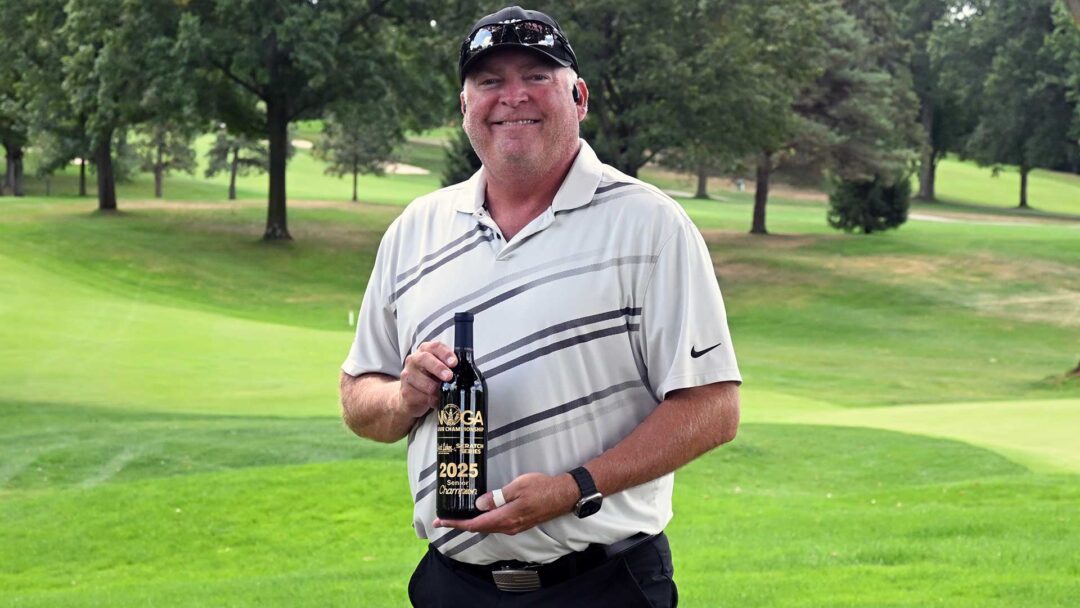Howard Clendenin, 2025 Senior NOGA Tour Championshio trophy