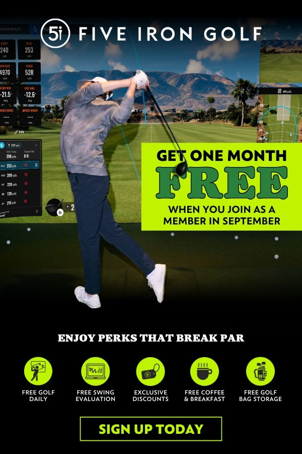 Five Iron Golf: Join in September, Get One Month FREE!