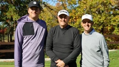 Antonio Bodziony (Chagrin Valley CC), Tony Adcock (Foxy Golf) and David Griffith (NOPGA)