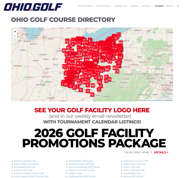 Golf Facility Promotions Package