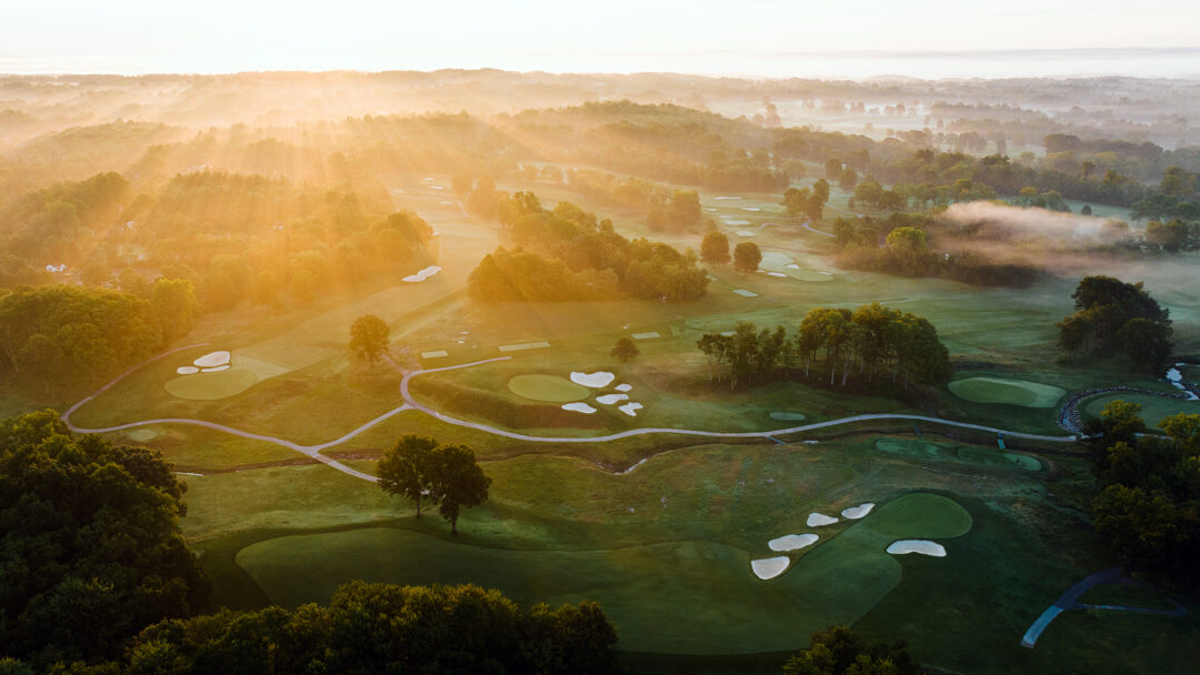 An aerial view of The Country Club, Pepper Pike