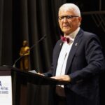 Jerry Lemieux accepts the 2026 Joe Dey Award