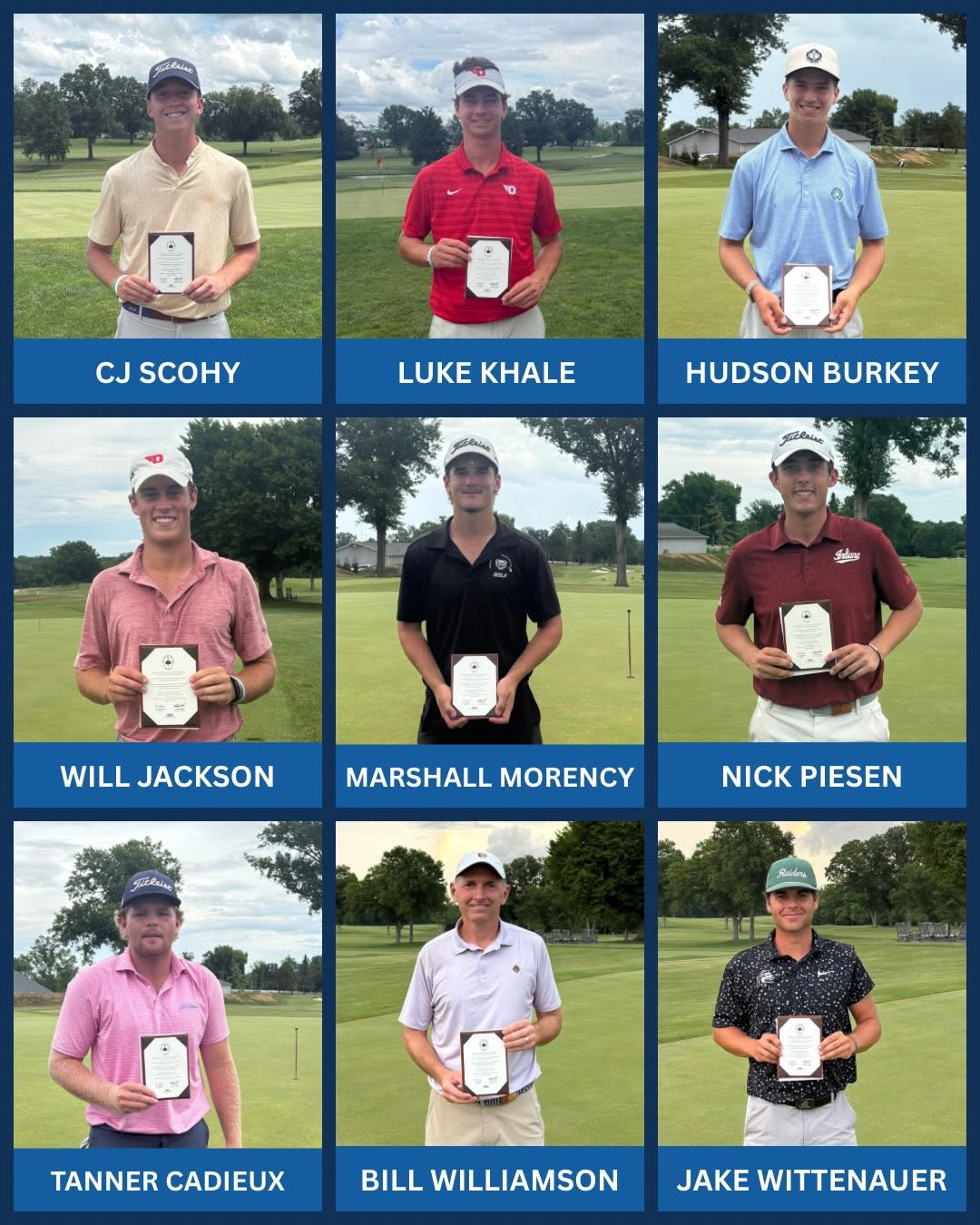 Qualifiers from the 2026 U.S. Amateur Local in Cincinnati
